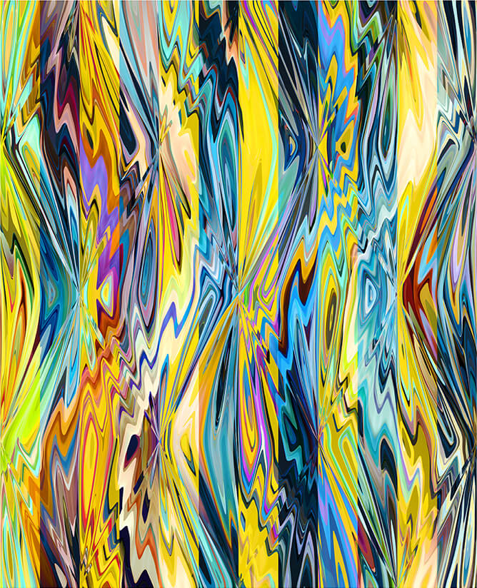 Chuck Elliott Dazzle / 12 bar crop for Modern ArtBuyer