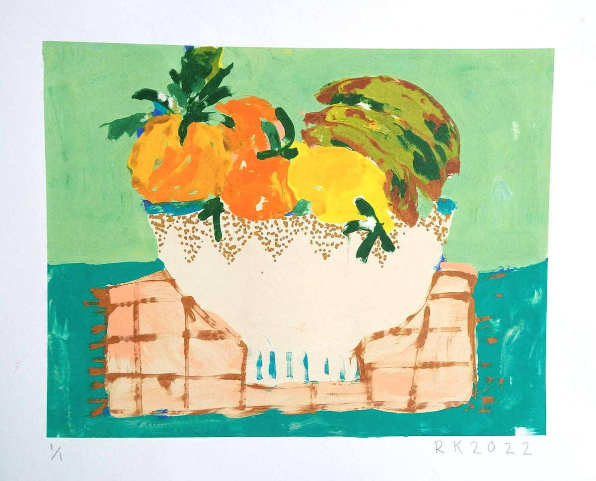 Fruit bowl still life 1