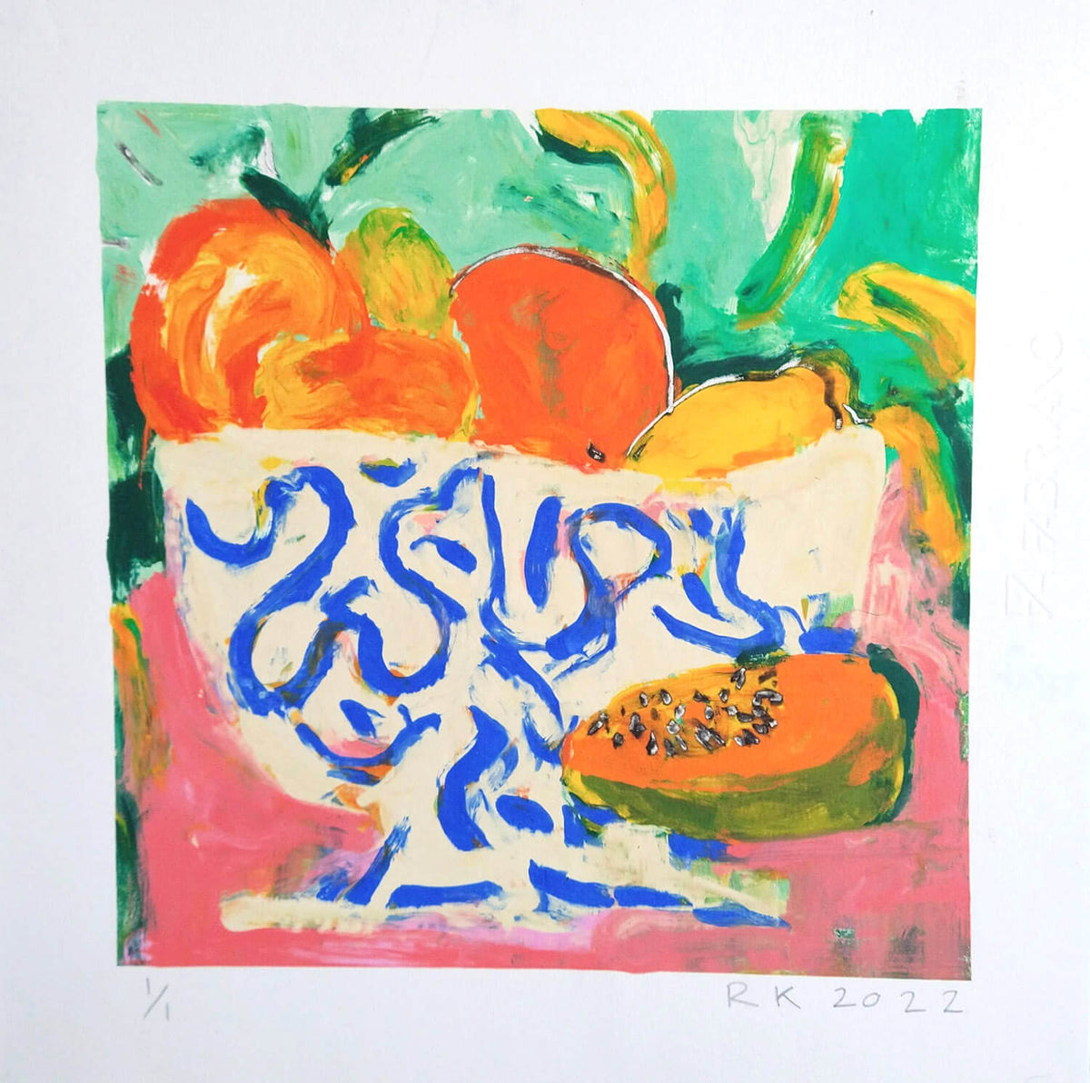 Fruit bowl still life 5