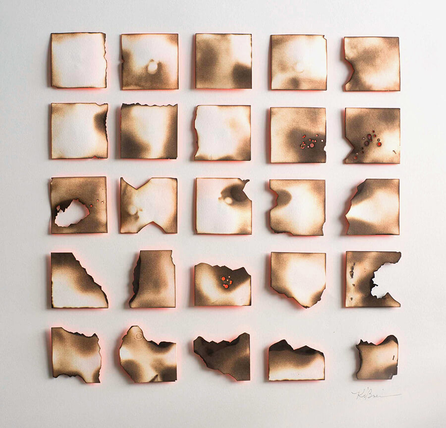 Kelly O'Brien Playing With Fire No. 43 for Modern ArtBuyer