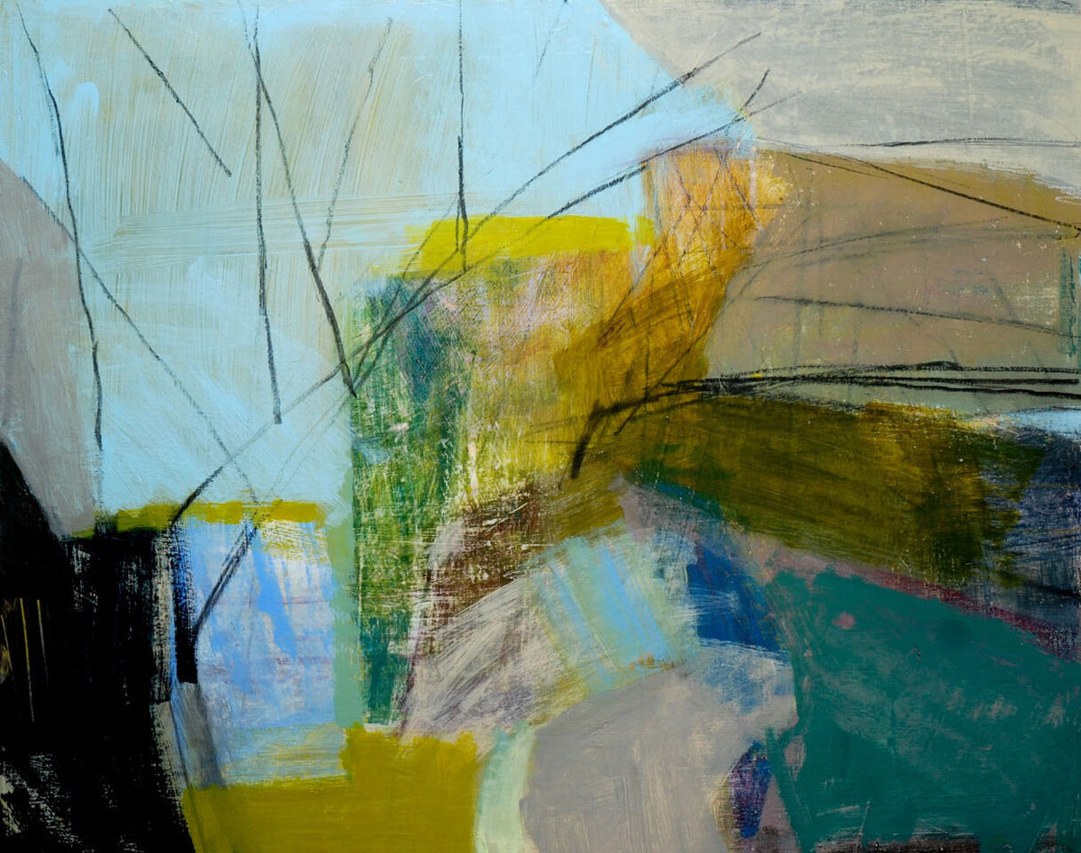 Julia Wilson Light track through cobalt for Modern ArtBuyer
