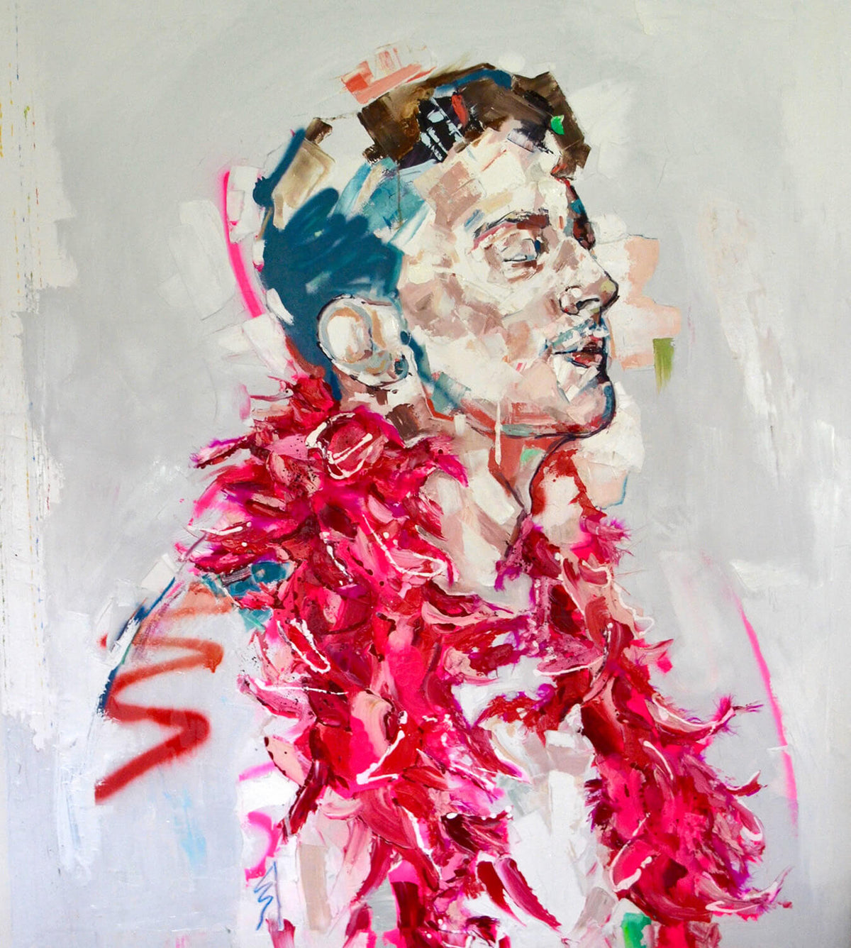 Hatty Butler Pink is for me too for Modern ArtBuyer