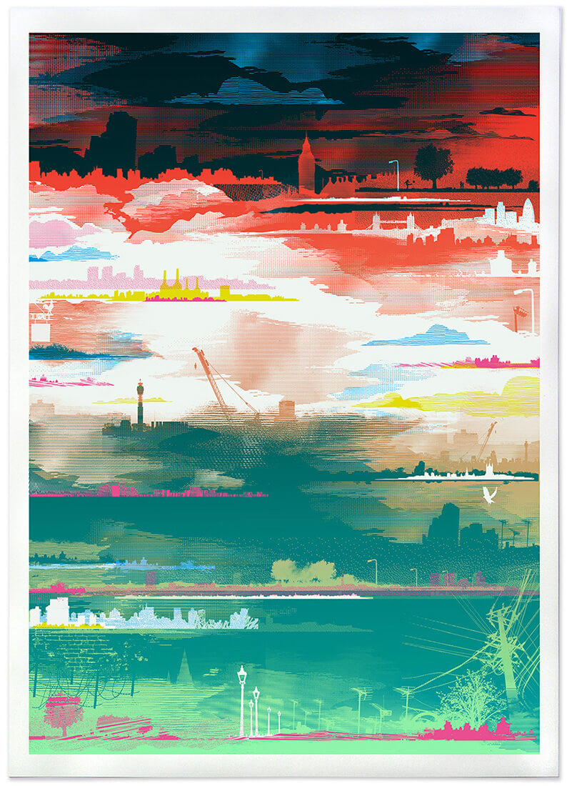 Chris Keegan Red Sky At Night for Modern ArtBuyer