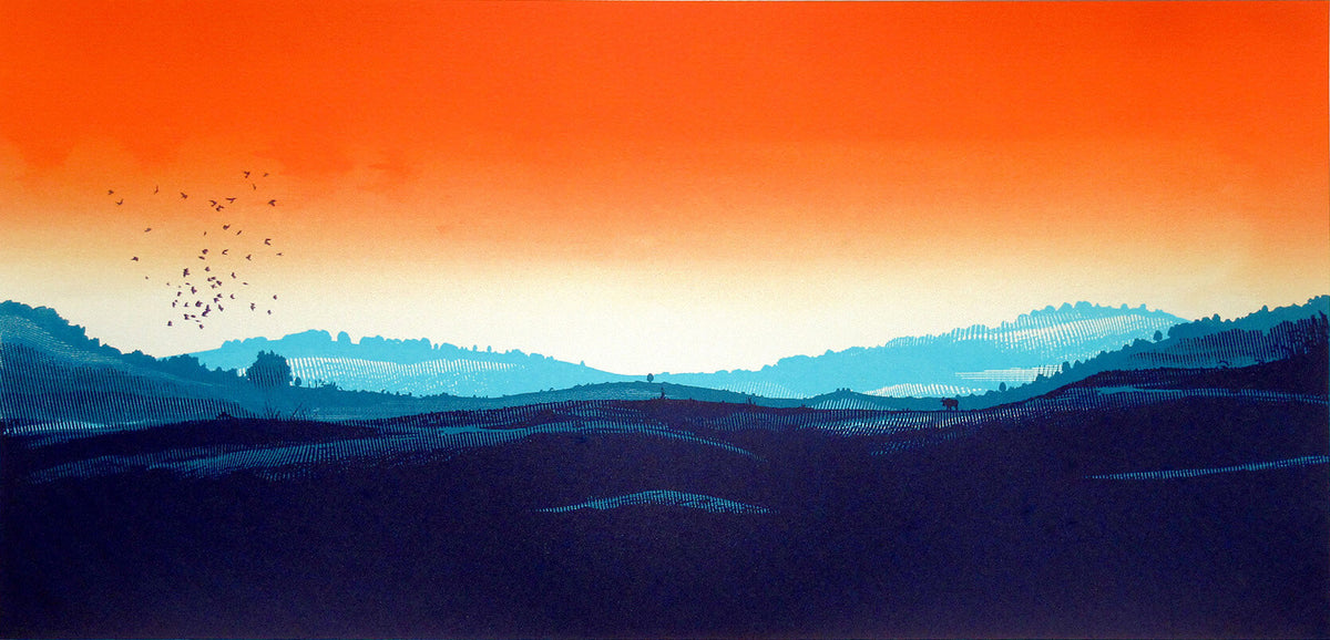 Chris Keegan Silver Sunset for Modern ArtBuyer