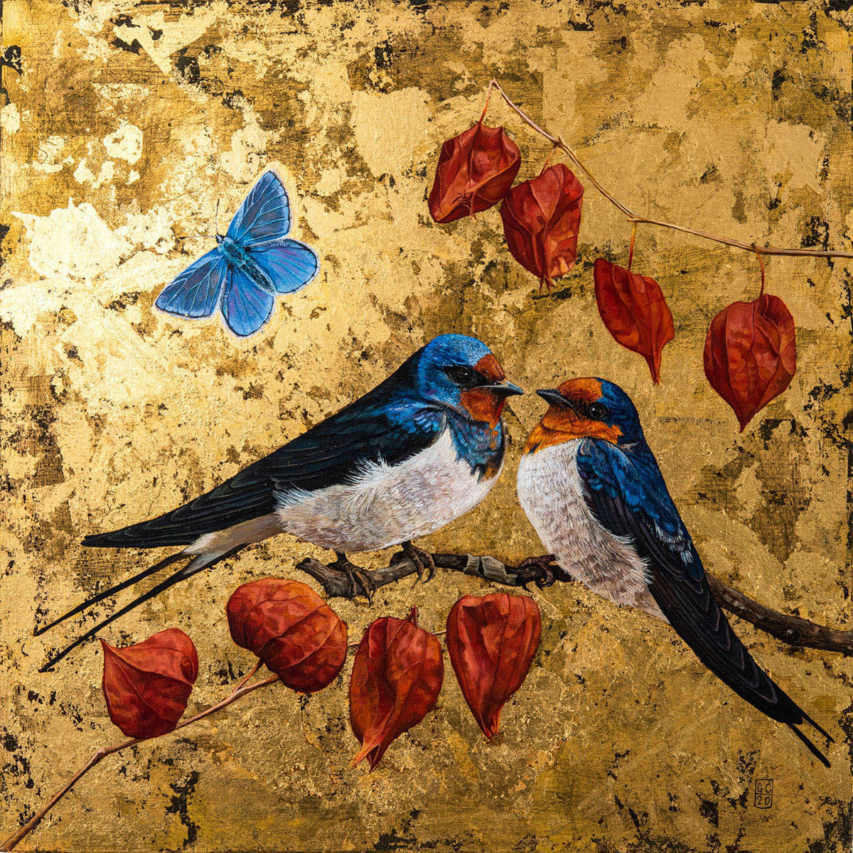 Swallows and Physalis