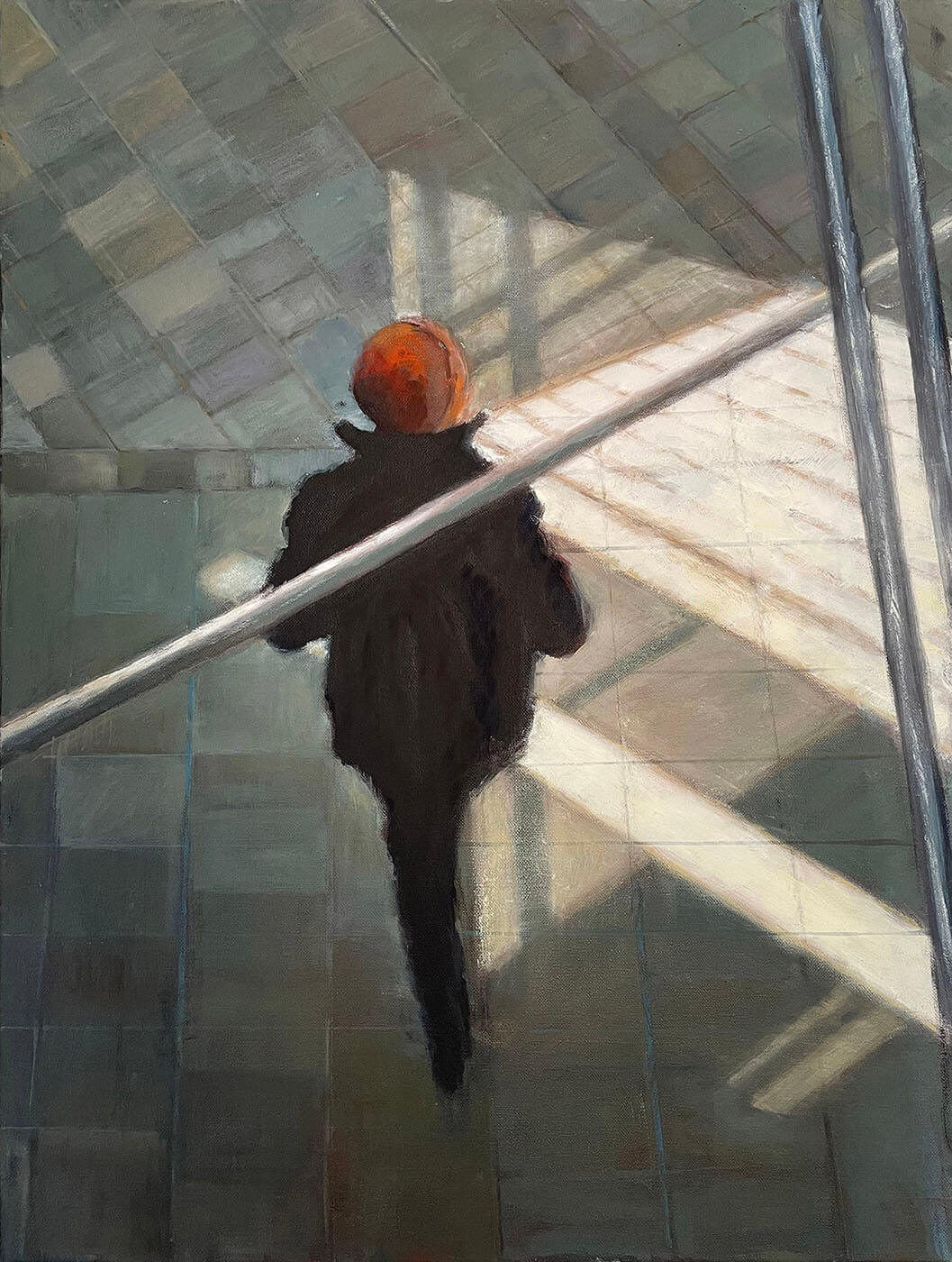 Woman in red hat