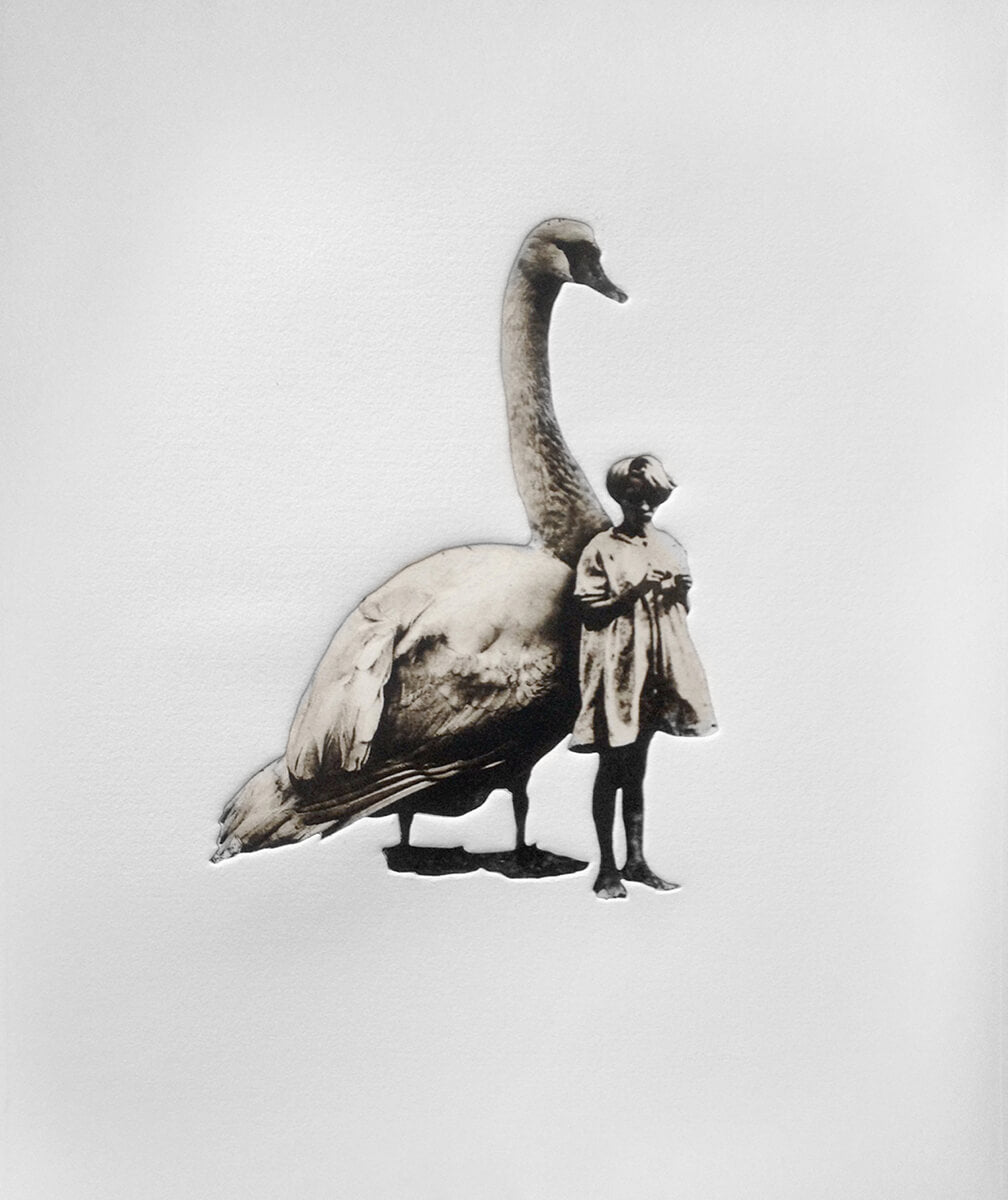 Jaco Putker Girl and Swan No. 3 for Modern ArtBuyer